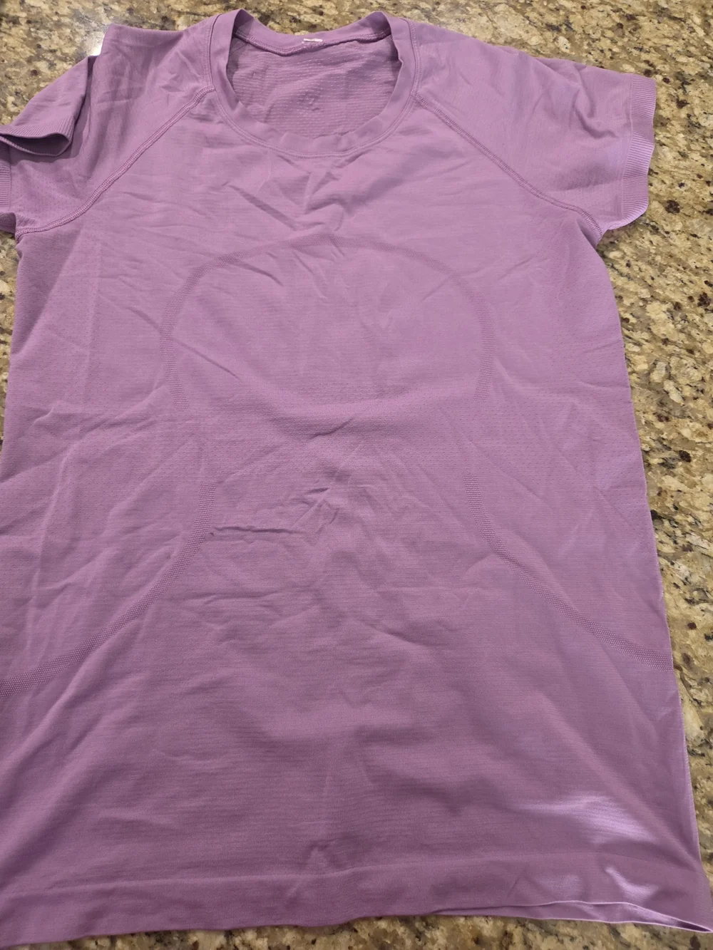 Lululemon Lavender Swiftly Active Tee with Reflective Logo